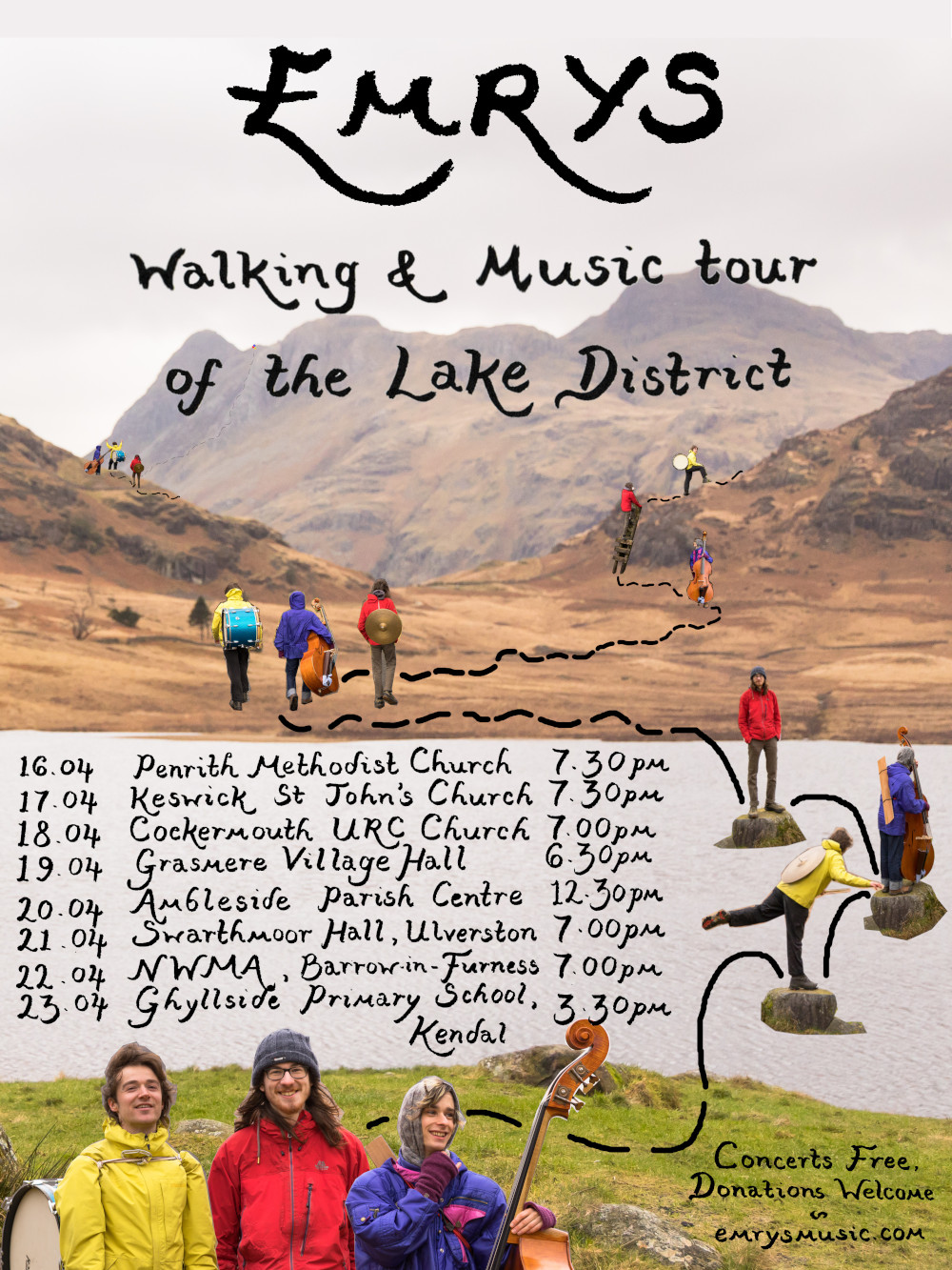 EMRYS contemplate on a log